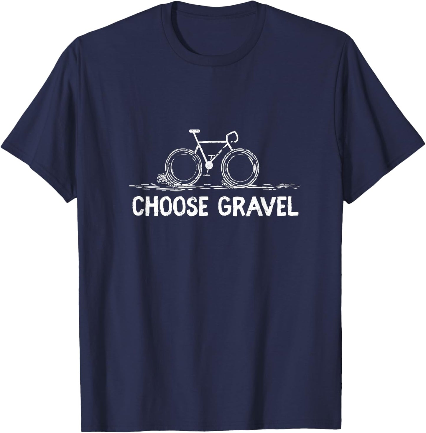 Gravel Grind Bike Cycling T-Shirt - T-Shirt | Navy