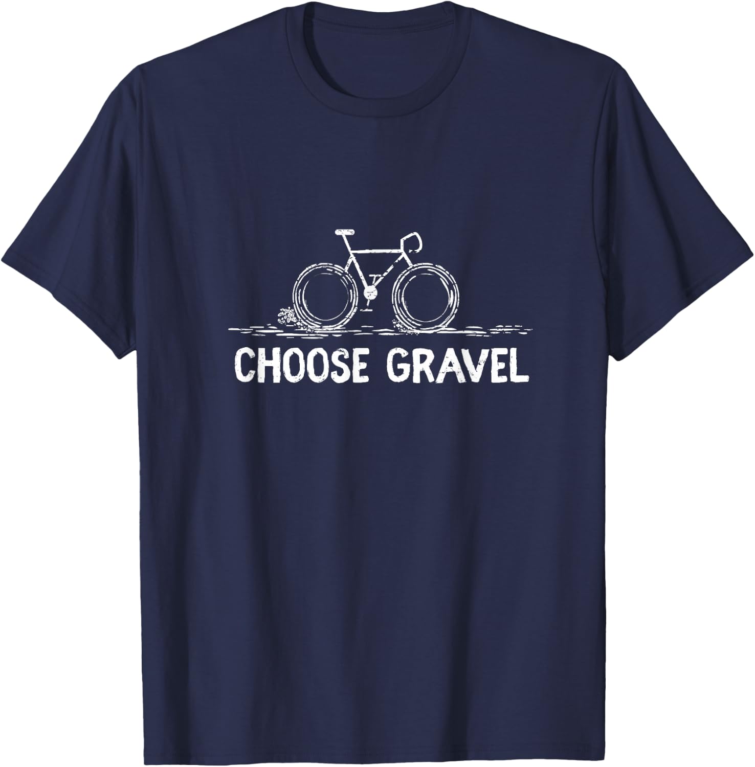 Gravel Grind Bike Cycling T-Shirt - T-Shirt | Navy
