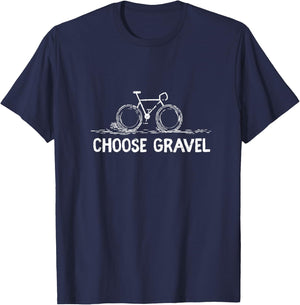 Gravel Grind Bike Cycling T-Shirt - T-Shirt | Navy