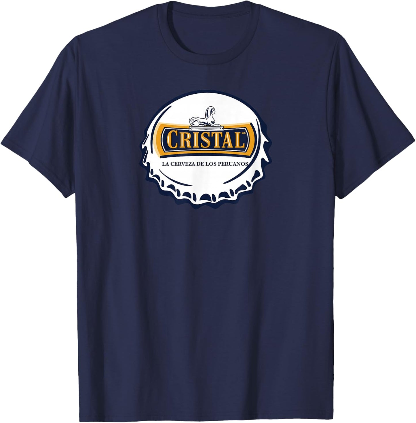 Cristal Chapa Marca Peruvian Sleeve Corta Soccer Celebrate T-Shirt - T-Shirt | Navy