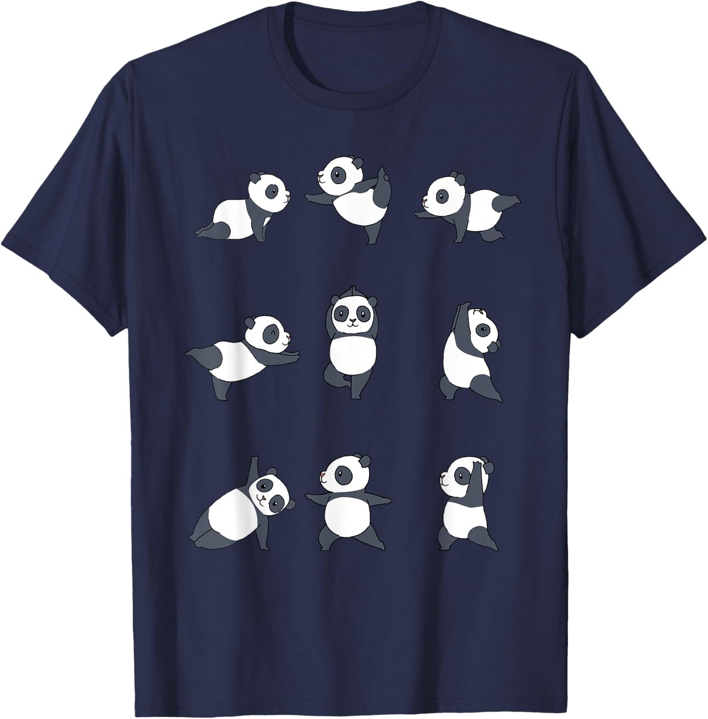 Panda Yoga T-Shirt - T-Shirt | Navy