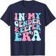 In My Gender Keeper Era Cute Gender Reveal Baby Announcement T-Shirt - T-Shirt | Navy