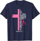 I Can Do All Things Through Christ Breast Cancer Awareness T-Shirt - T-Shirt | Navy