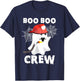 Firefighter Boo Boo Crew Halloween Ghost Fireman Costumes T-Shirt - T-Shirt | Navy