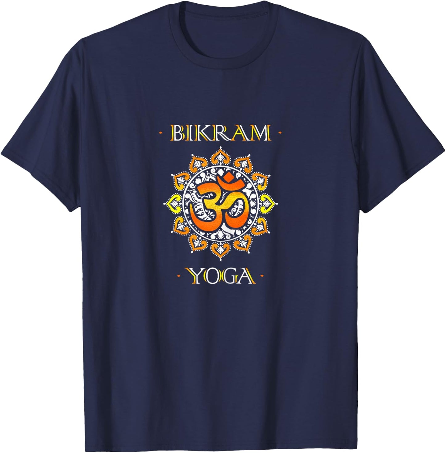 Bikram Yoga Shirts Bikram Yoga Shirt Om Shirt Yoga T-Shirt - T-Shirt | Navy