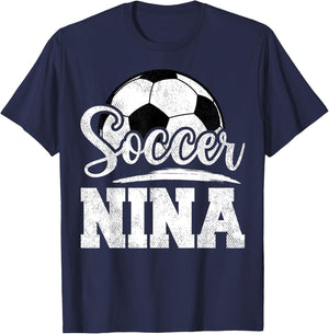Soccer Nina Soccer Player Game Day Mother's Day T-Shirt - T-Shirt | Navy