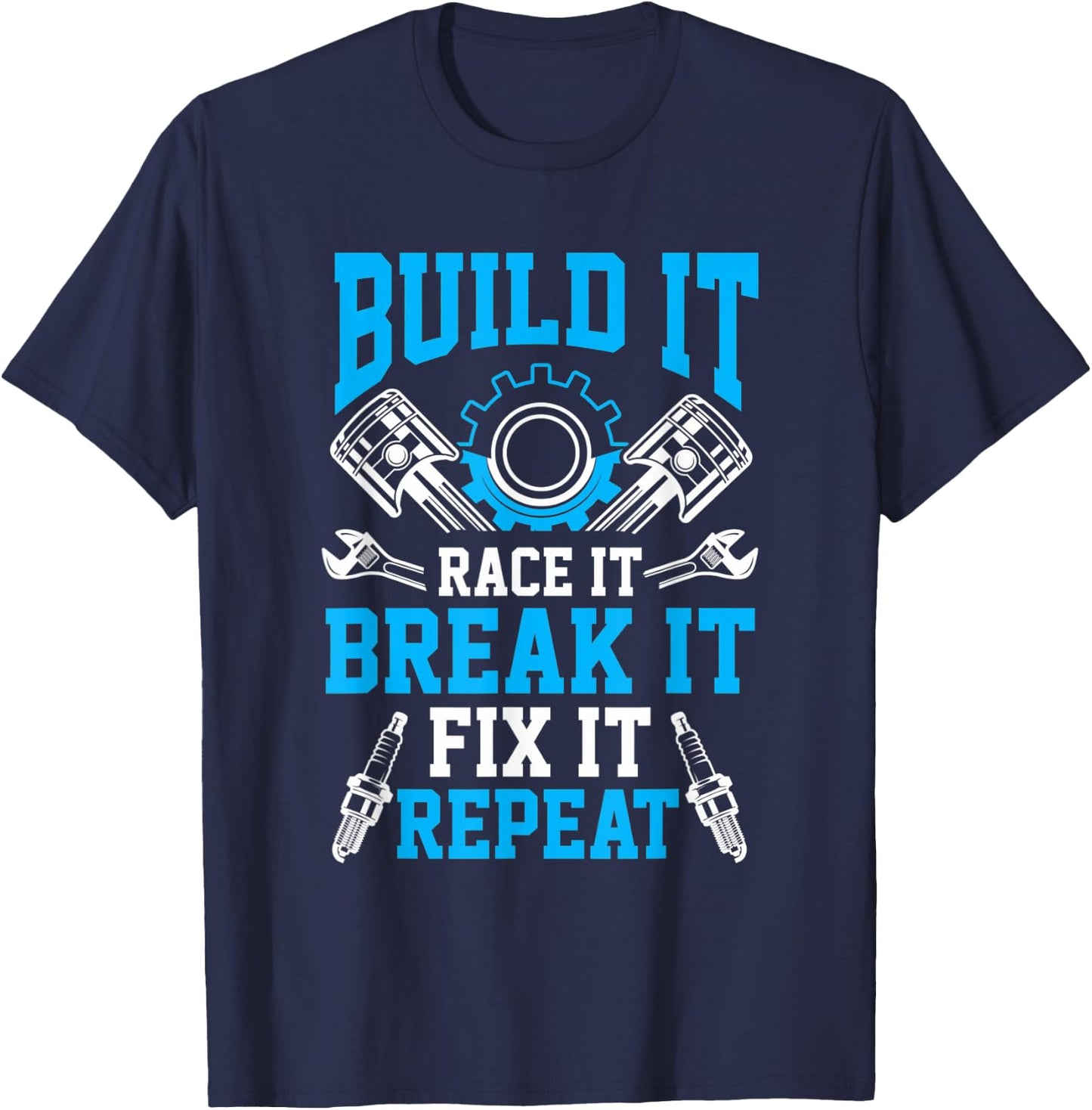 Car Tuning Mechanic Race Break mechanical engineers T-Shirt - T-Shirt | Navy