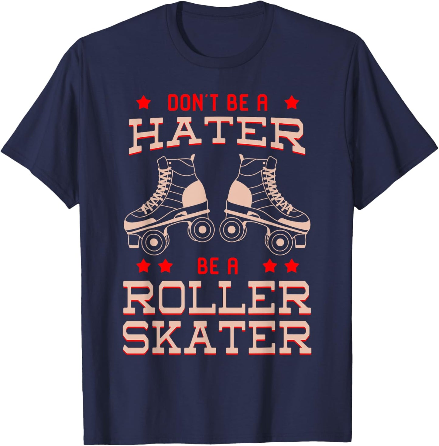Roller Skater Derby Classic Vintage 70s 80s Disco Party Gift T-Shirt - T-Shirt | Navy