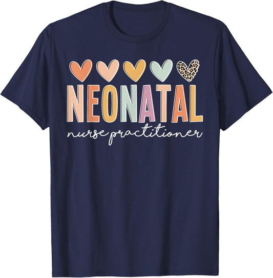 Cute Neonatal Nurse Practitioner NNP Neonatal NP Team T-Shirt - T-Shirt | Navy