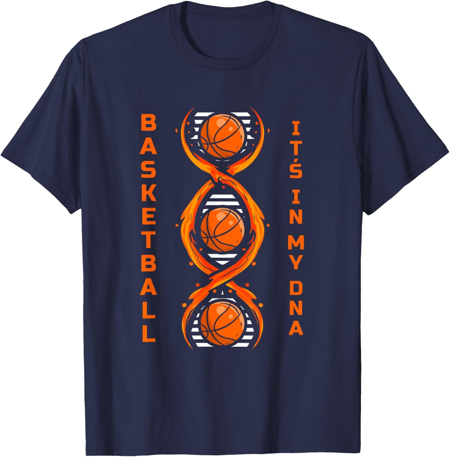 Basketball Player It's In My DNA Ballsport Training T-Shirt - T-Shirt | Navy