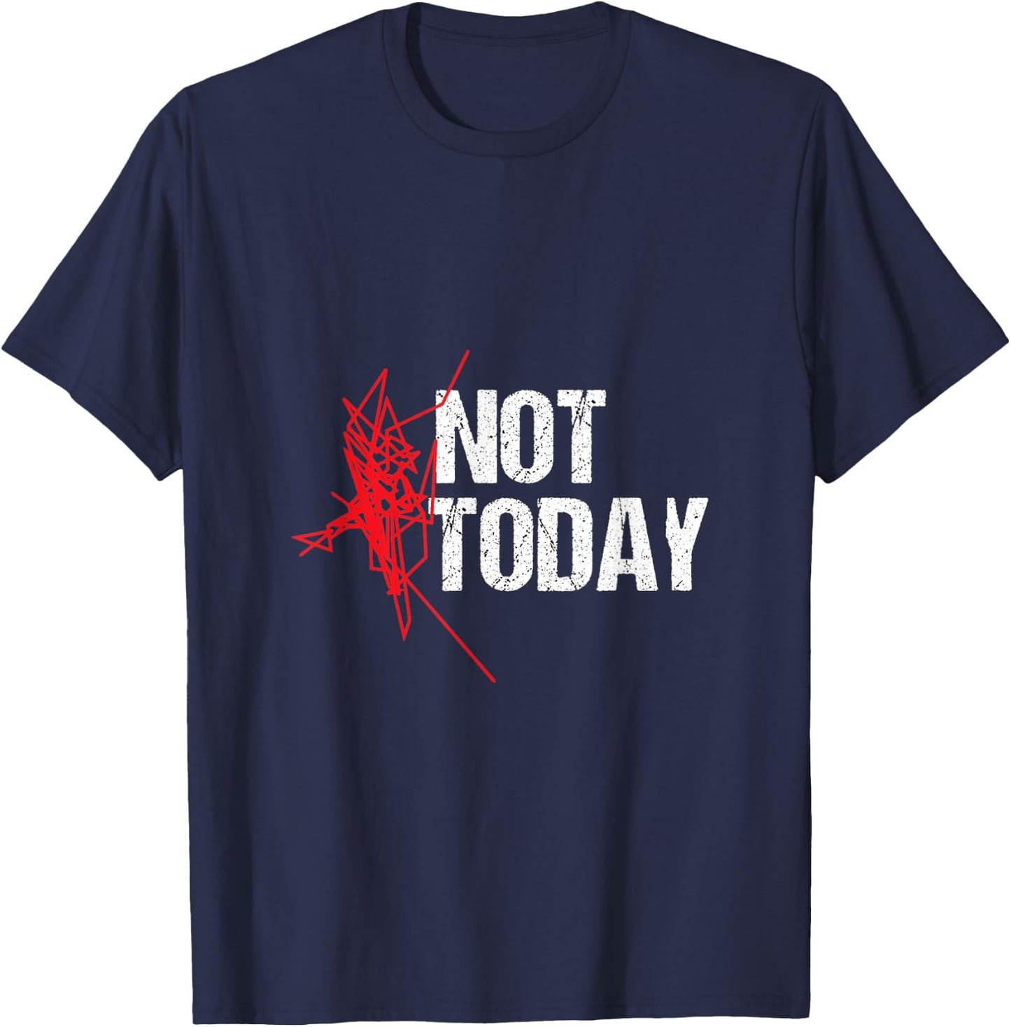 Not Today - Runner GPS Design by NTMF T-Shirt - T-Shirt | Navy