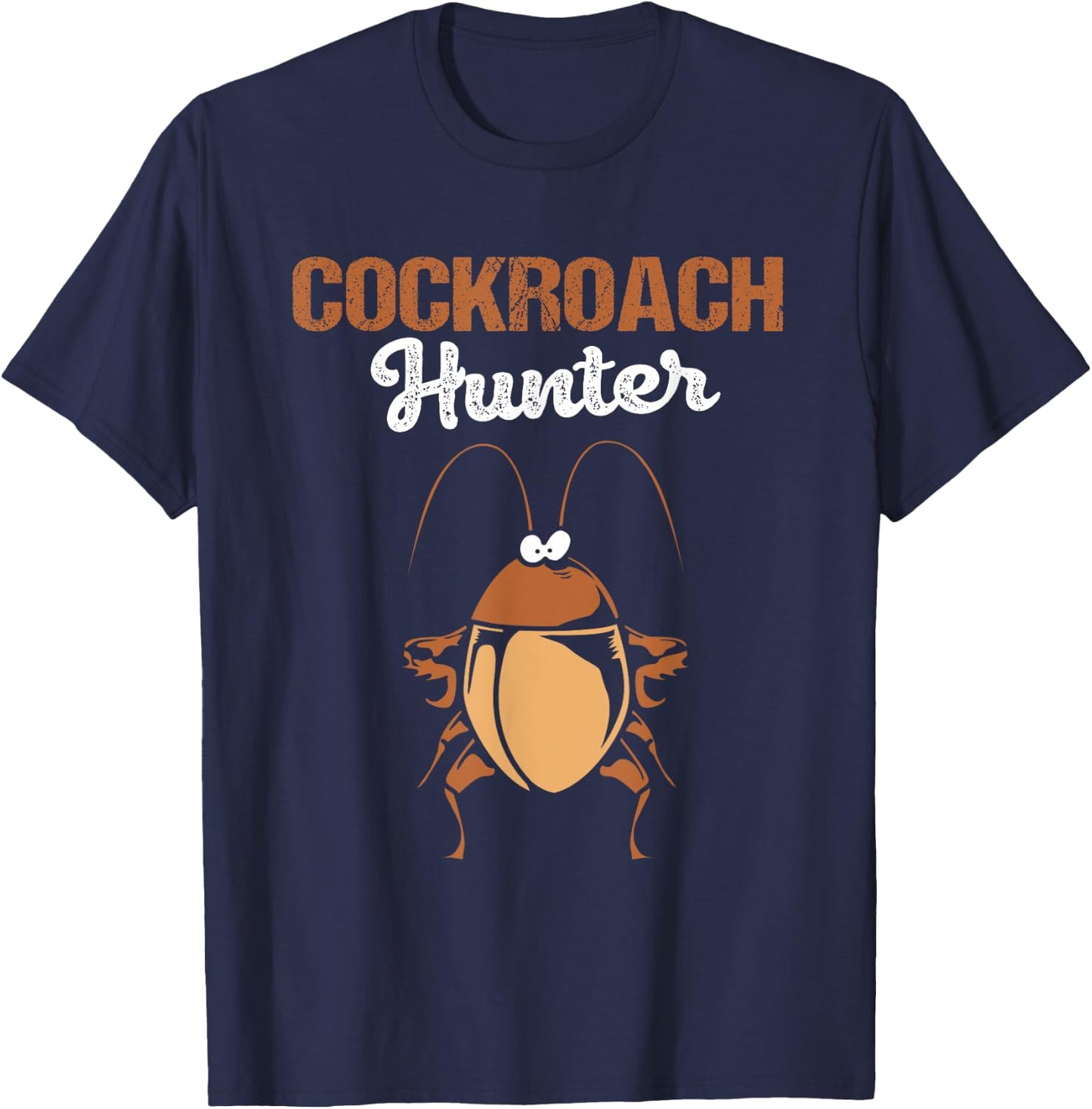 Cockroach Hunter Cockroach Costume Adult T-Shirt - T-Shirt | Navy
