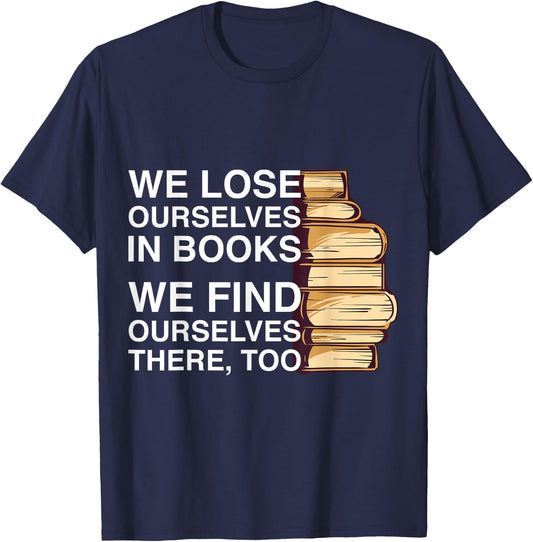 Book design for a book lover T-Shirt - T-Shirt | Navy