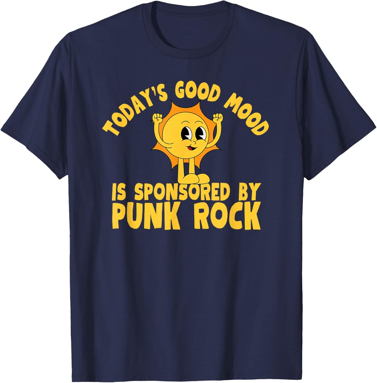 Cute Retro Vintage Funny Punk Rock T-Shirt - T-Shirt | Navy