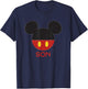 Disney Mickey Mouse Red Shorts Icon Son Family T-Shirt - T-Shirt | Navy