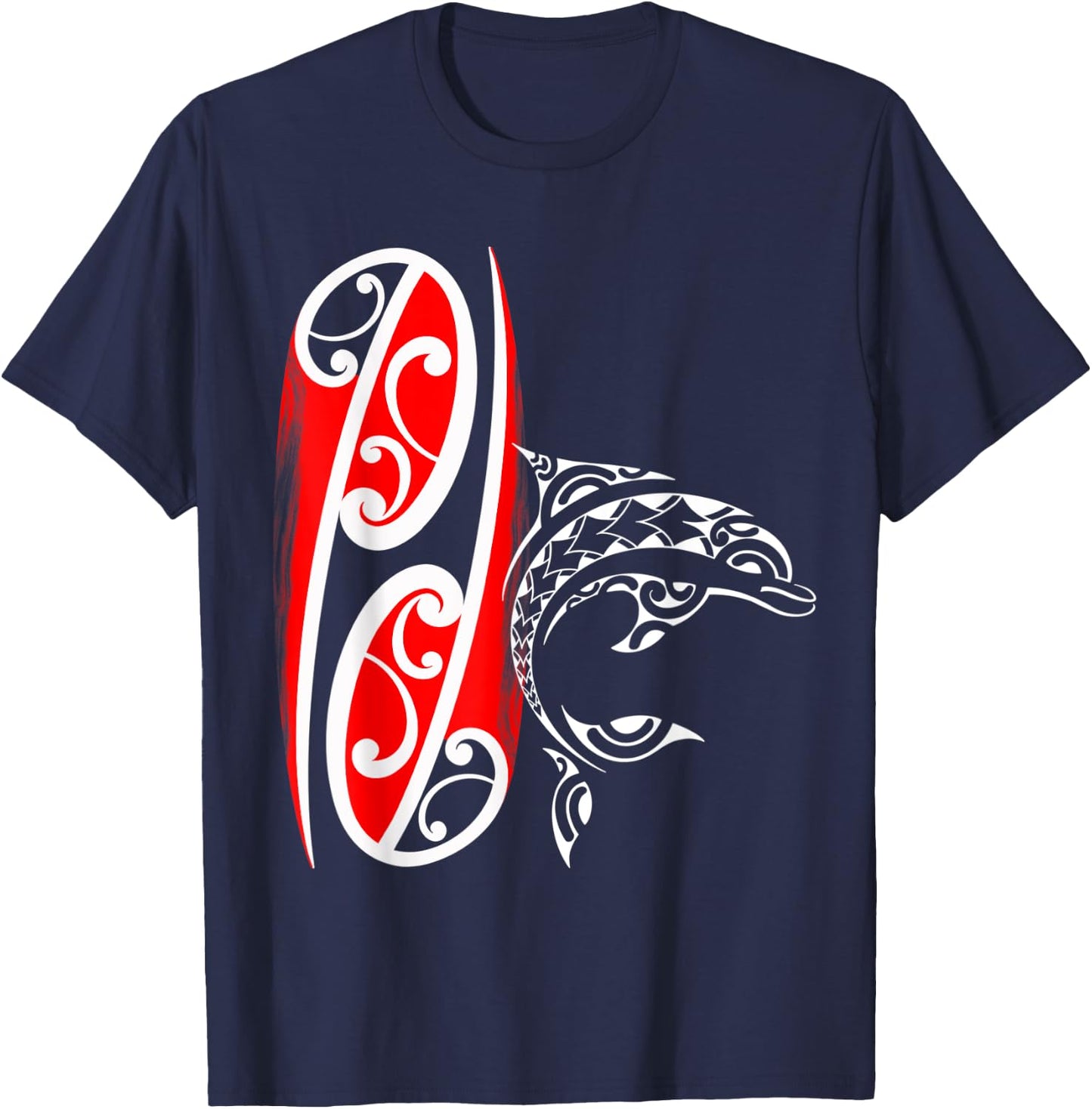 Maori dolphin T-Shirt - T-Shirt | Navy