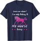 Leave Me Alone I'm Only Talking to My Horse Cool T-Shirt - T-Shirt | Navy