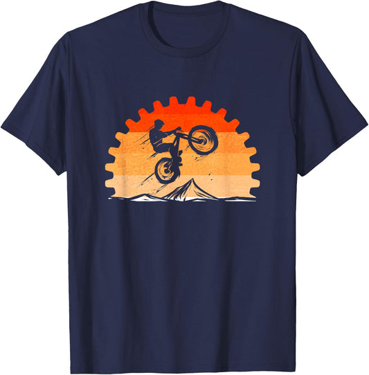 Cycling Lover Cycle Vintage for Mountain Bike Tour Bicycle T-Shirt - T-Shirt | Navy