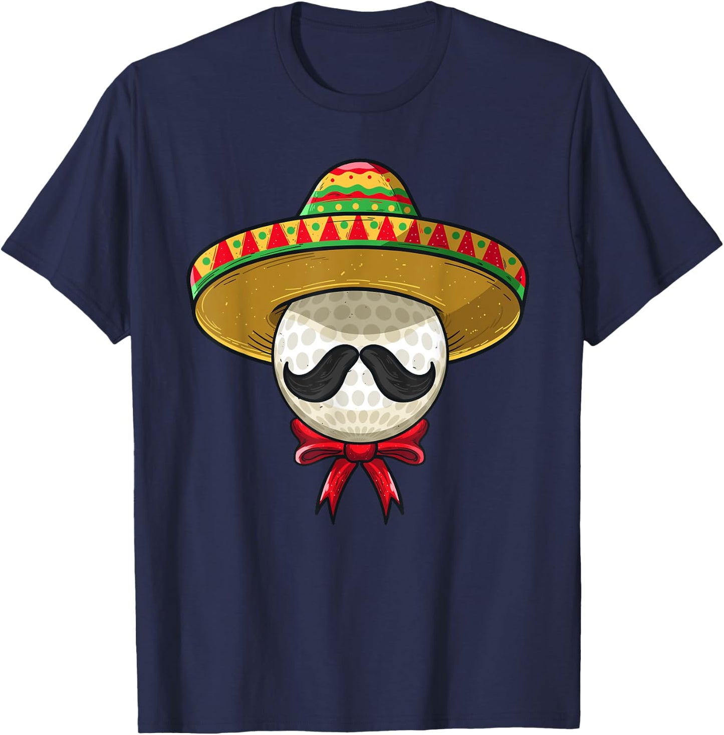 Cinco De Mayo | Golf Mexican Sombrero T-Shirt - T-Shirt | Navy