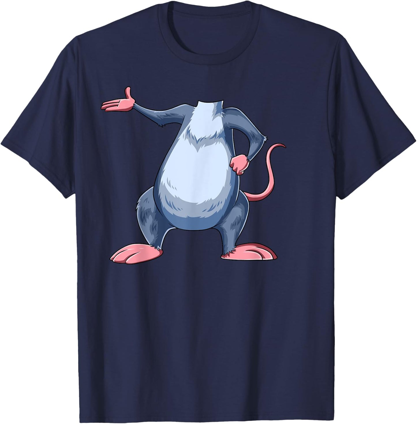 Easy Rat Costume Rat Body Headless Rat Costume T-Shirt - T-Shirt | Navy