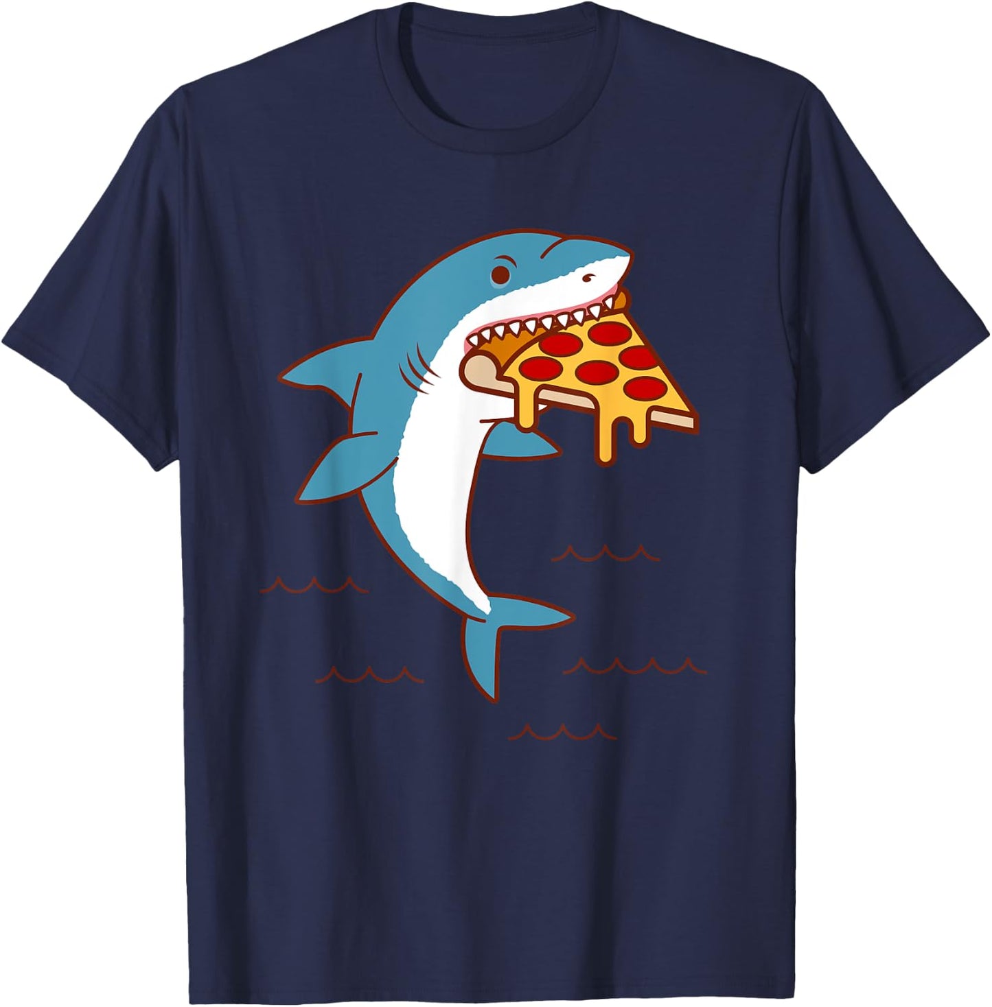 Pizza Shark T-Shirt - T-Shirt | Navy