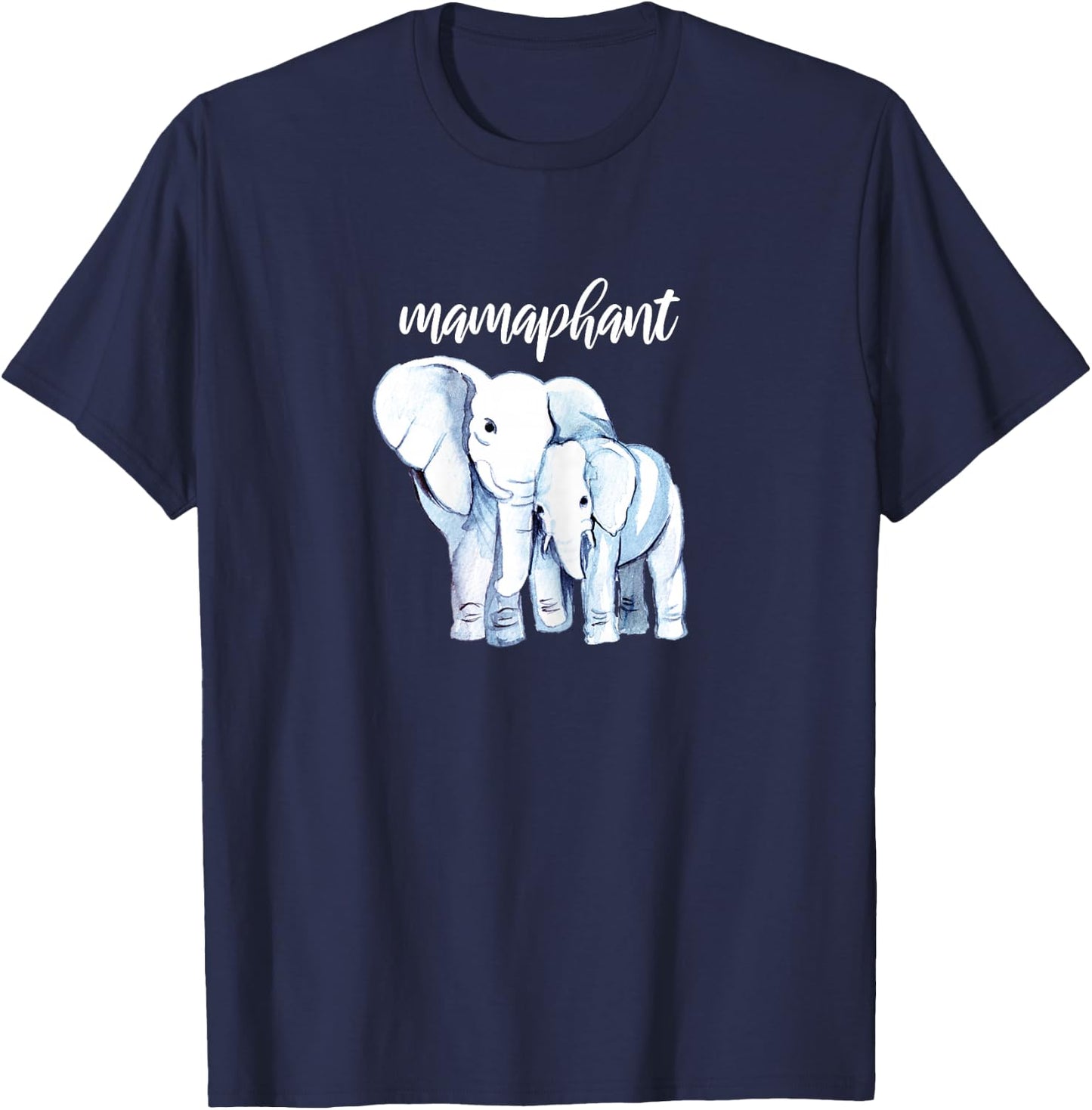 Mamaphant shirt Mama Elephant Mom Gift Mothers Day T-Shirt - T-Shirt | Navy