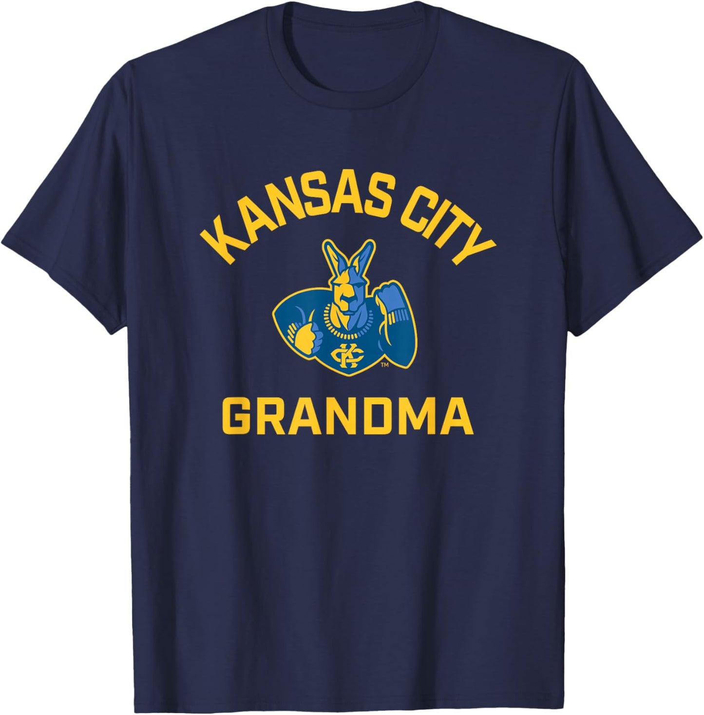 University of Missouri Kansas City UMKC Arched Grandma T-Shirt - T-Shirt | Navy
