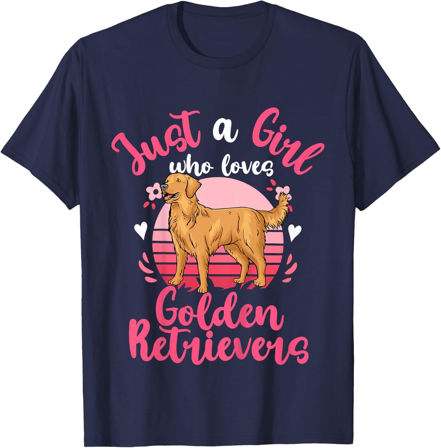 Golden Retriever T-Shirt - T-Shirt | Navy
