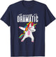 So Apparently...I'm Dramatic Kids Women Unicorn Dabbing T-Shirt - T-Shirt | Navy