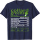 Collard Greens Nutrition Food Thanksgiving Costume Christmas T-Shirt - T-Shirt | Navy
