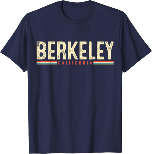 Berkeley California Retro Gift T-Shirt - T-Shirt | Navy