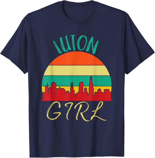 Luton Girl Love Luton Souvenir T-Shirt - T-Shirt | Navy