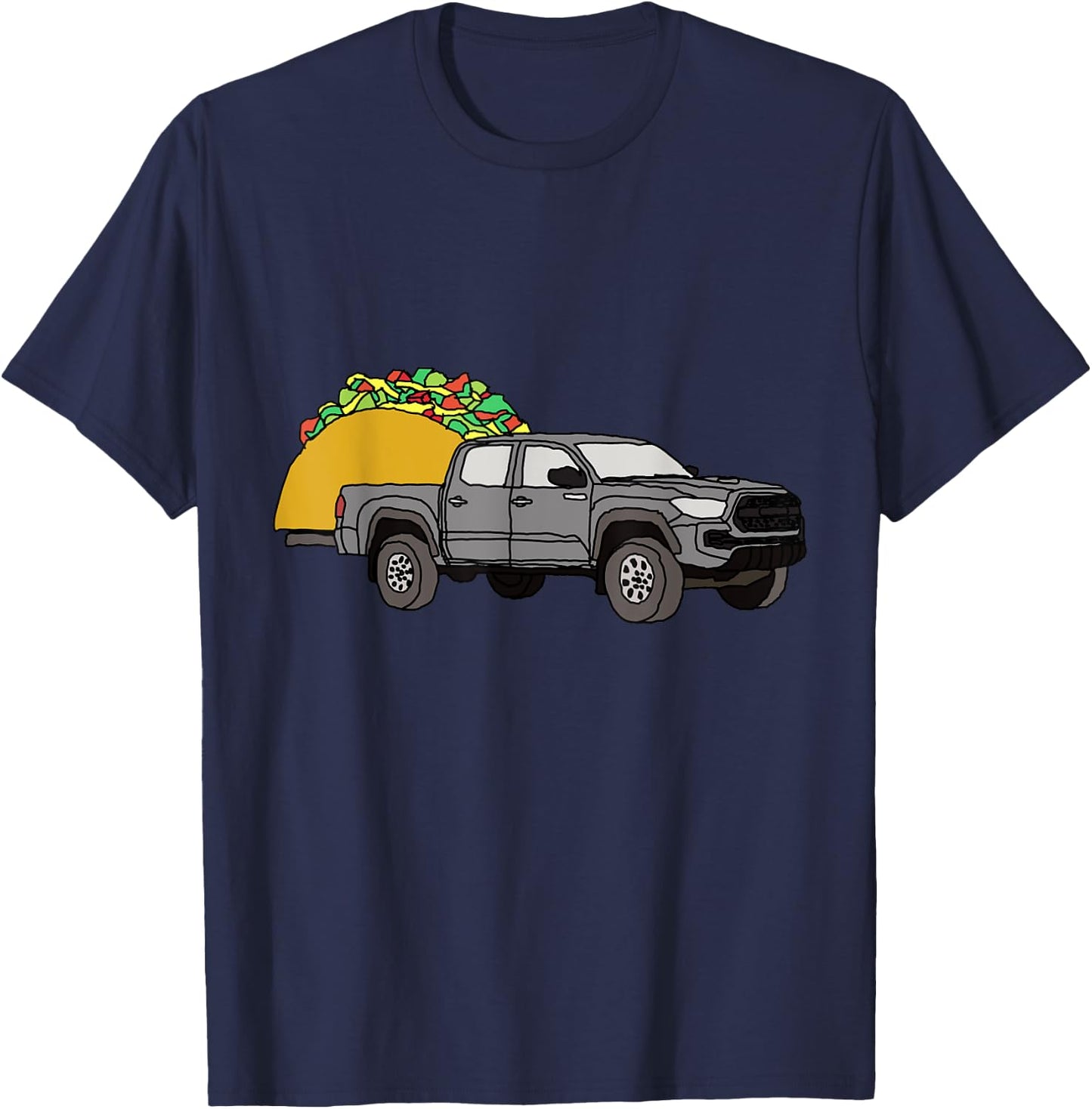 Taco Tacoma TRD Prerunner 4X4 Truck Off Road Wheelin 4WD T-Shirt - T-Shirt | Navy