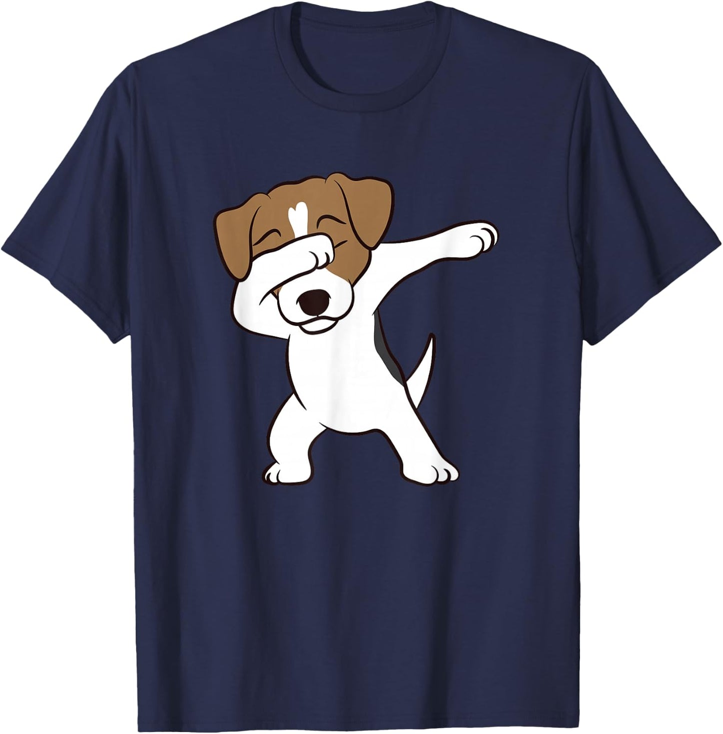 Dabbing Jack Russell Terrier Dog Dabbing Jack Russell T-Shirt - T-Shirt | Navy