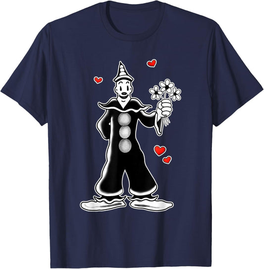 Koko the Clown Love x Flowers x Hearts T-Shirt - T-Shirt | Navy