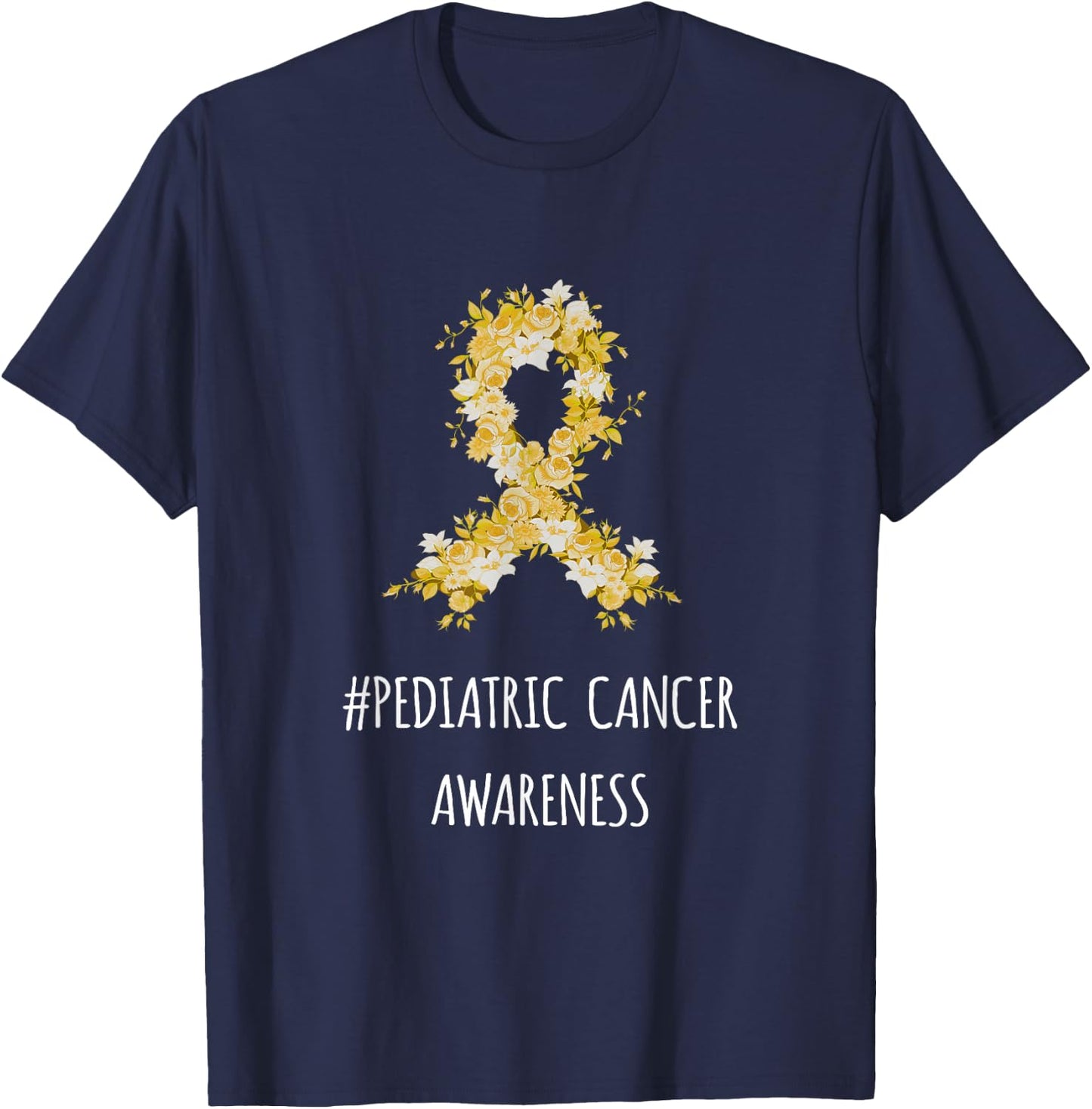 Pediatric Cancer Awareness Shirt | Pediatric Cancer T-Shirt - T-Shirt | Navy
