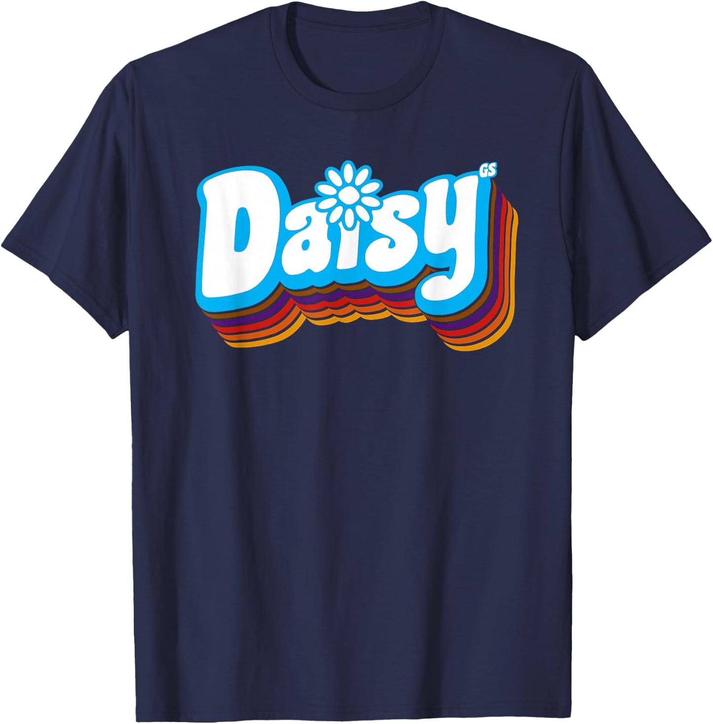 Girls Daisy Retro Troop | Scouting T-Shirt - T-Shirt | Navy