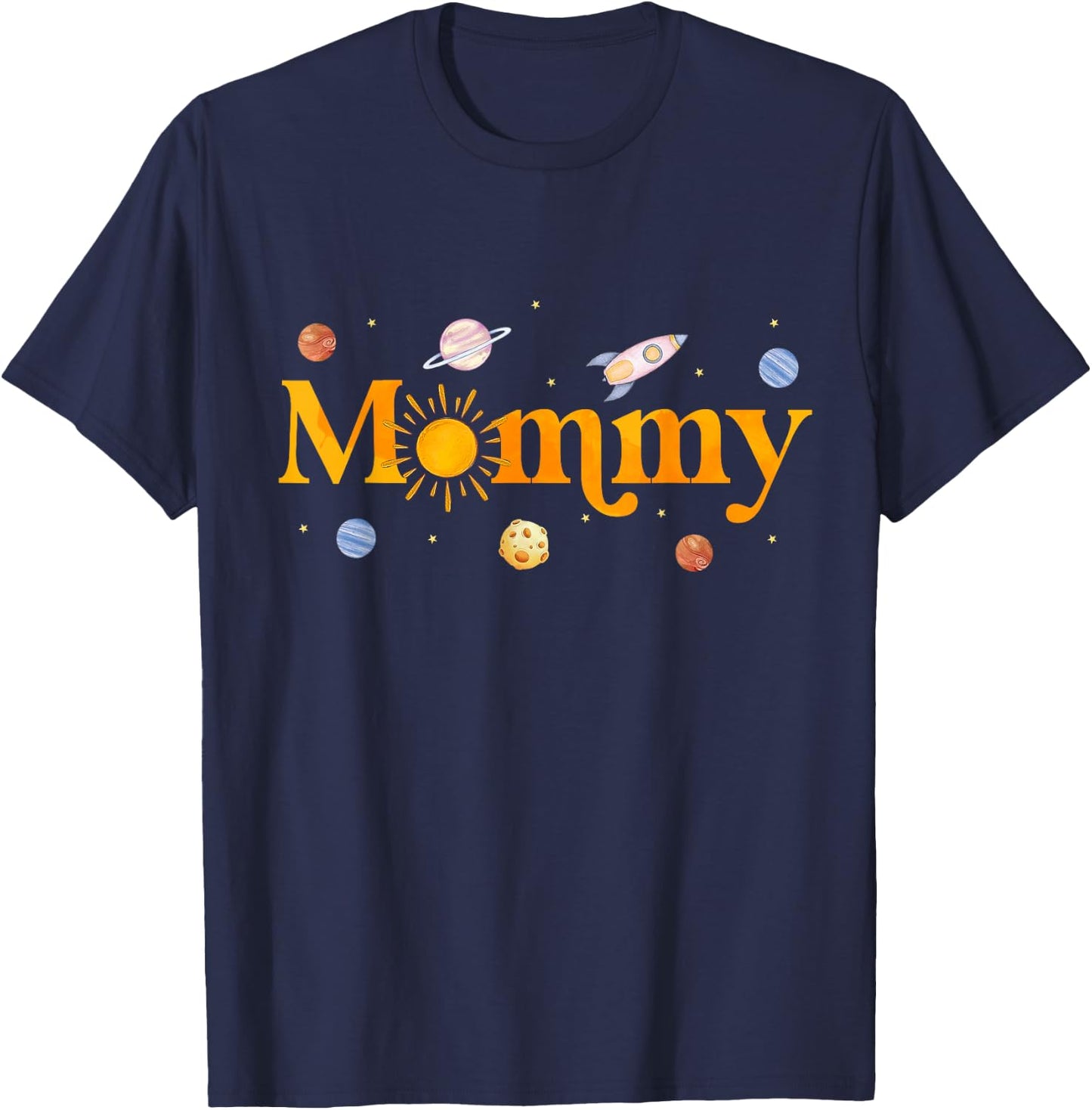 Mommy of The Birthday First Trip Around The Sun Bday Boy T-Shirt - T-Shirt | Navy