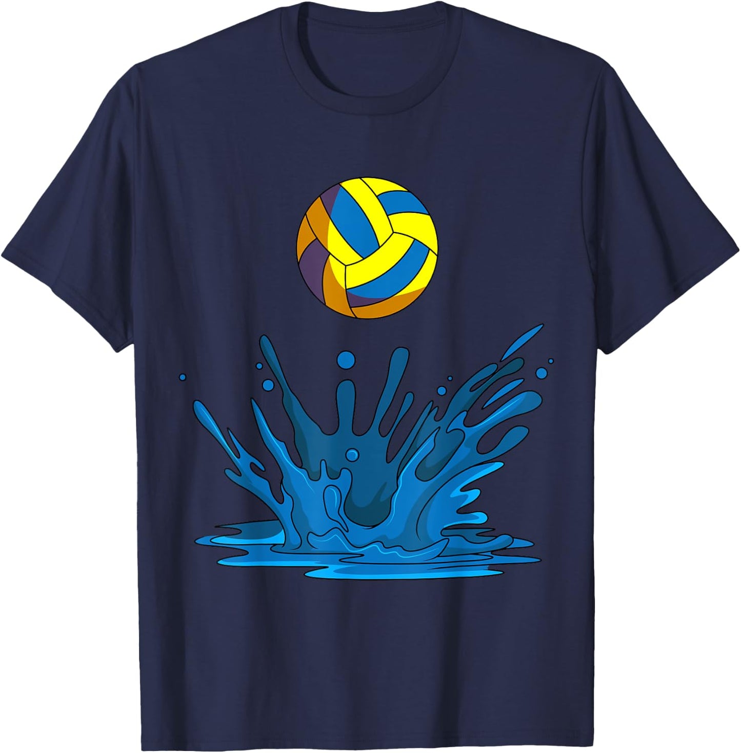 Water Polo Ball Player Team Sport Lover Swimmer Goalie T-Shirt - T-Shirt | Navy