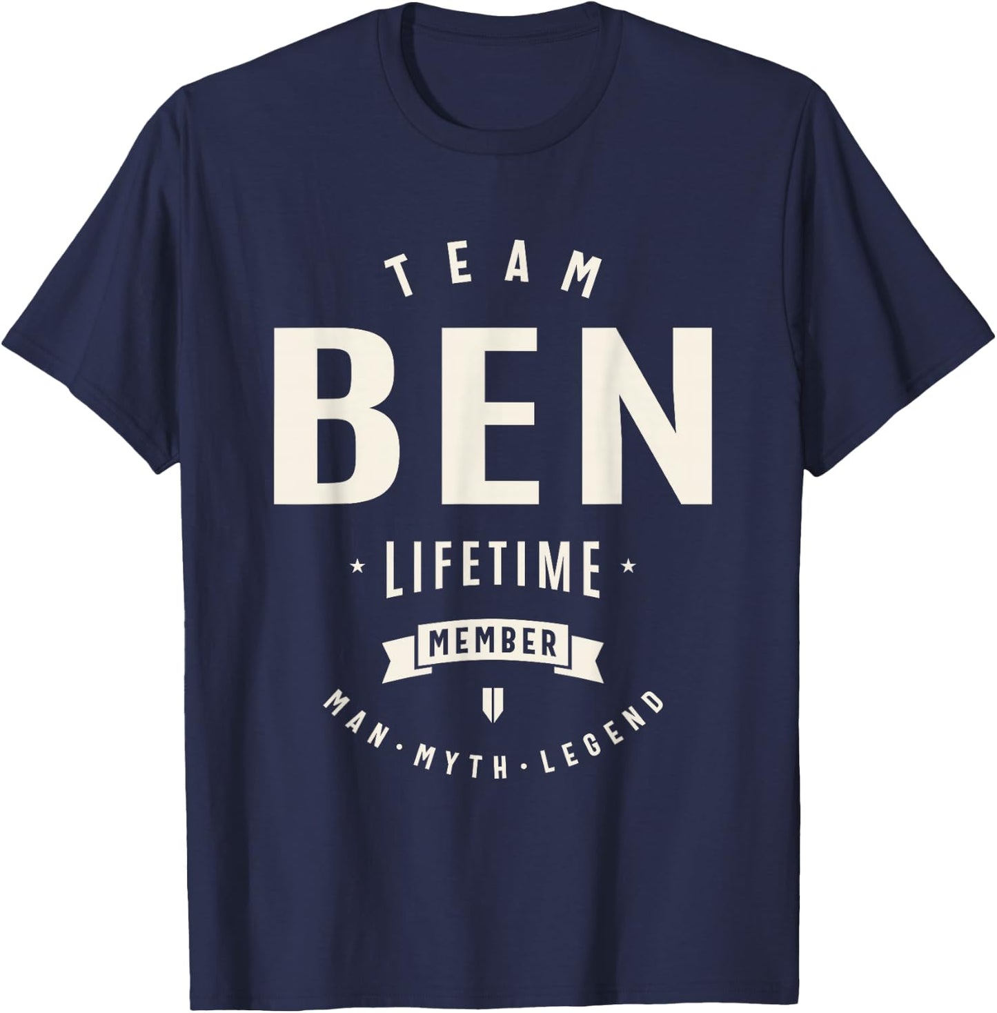 Team Ben Lifetime Member Funny Name Ben , Small T-Shirt - T-Shirt | Navy
