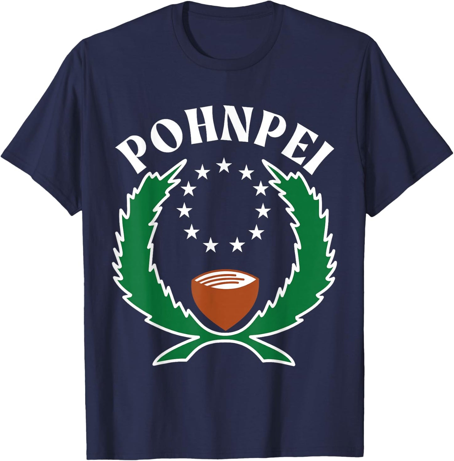 Pohnpei Flag, Pohnpei T-Shirt - T-Shirt | Navy
