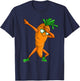 Funny Dabbing Carrot Gift | Cute Vegetable Lover Men Women T-Shirt - T-Shirt | Navy