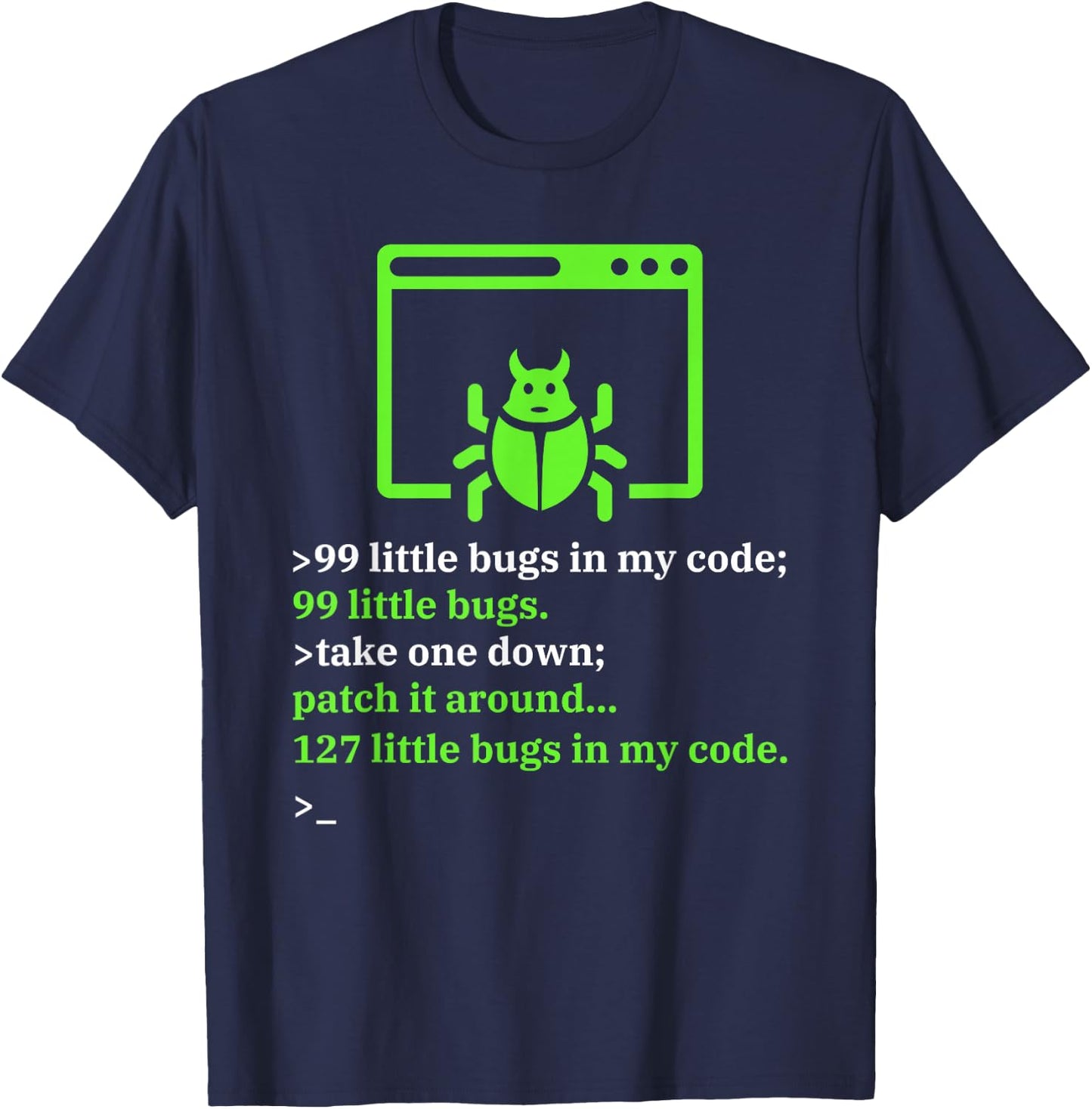 Funny Programmer Shirts by T.K. Debugger Debugging - Computer Science Programmer & Coding Black Small T-Shirt - T-Shirt | Navy