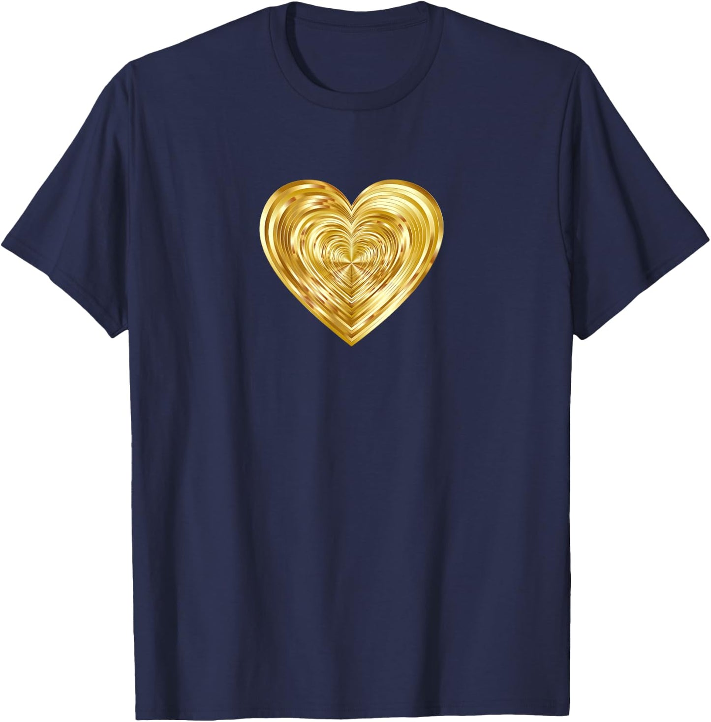 Gold Heart T-Shirt - T-Shirt | Navy