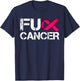 Fuck Cancer I Hate Cancer Breast Cancer Awareness Men T-Shirt - T-Shirt | Navy