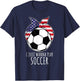 I Just Wanna Play Soccer Shirt | Girls Soccer T-Shirt - T-Shirt | Navy