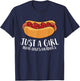 Just a Girl Who Loves Hotdogs Small T-Shirt - T-Shirt | Navy