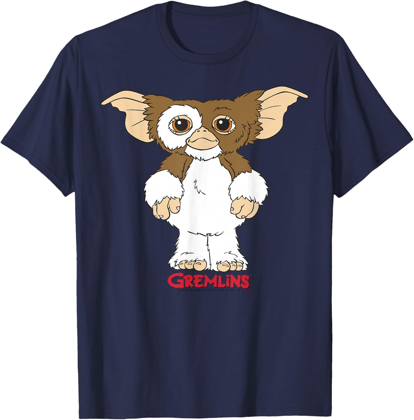 Gremlins Gizmo Simple Portrait T-Shirt - T-Shirt | Navy