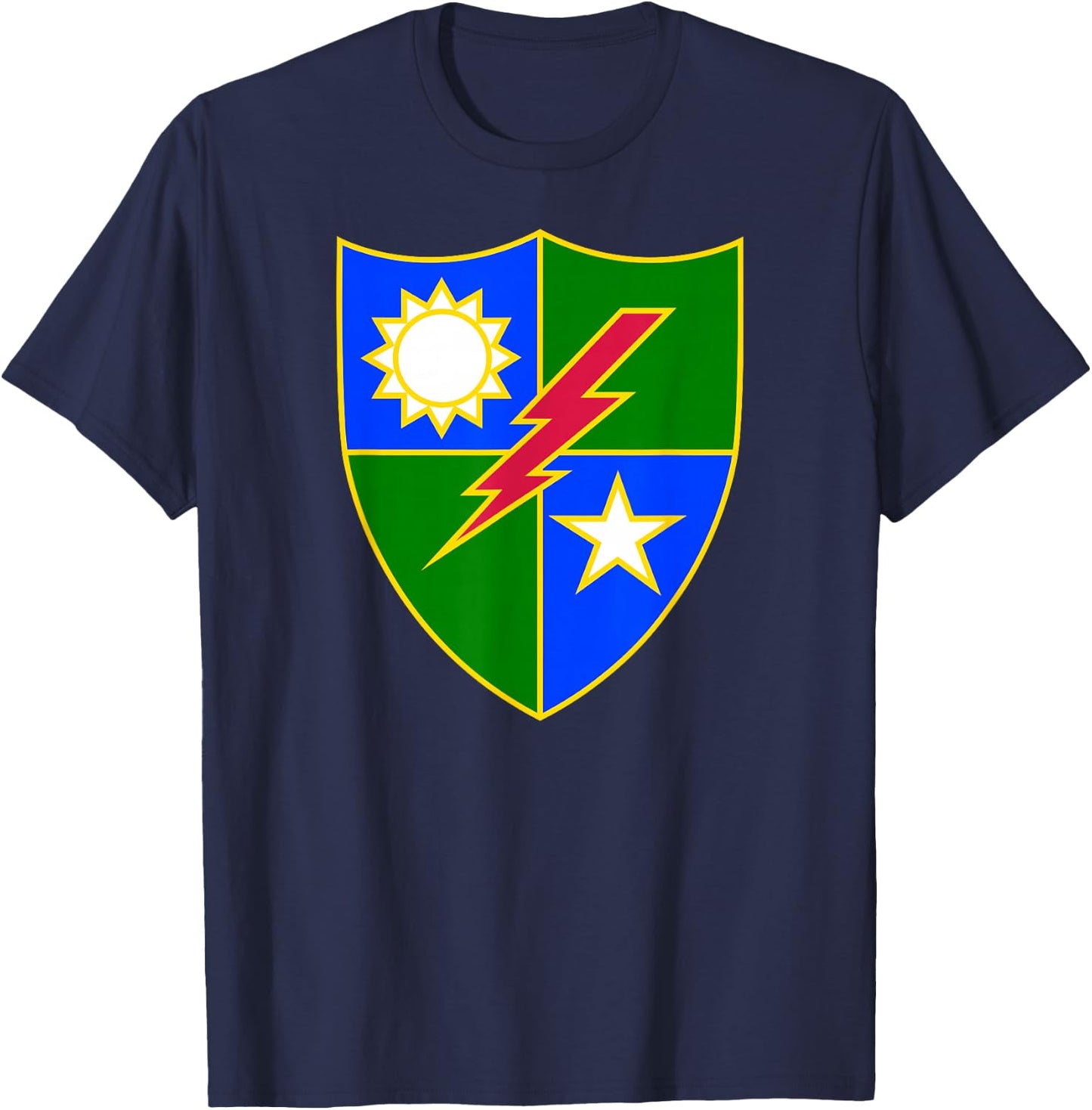 US Army Ranger - 75th Ranger Regiment DUI T-Shirt - T-Shirt | Navy