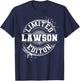 LAWSON Funny Surname Family Tree Birthday Reunion Gift T-Shirt - T-Shirt | Navy